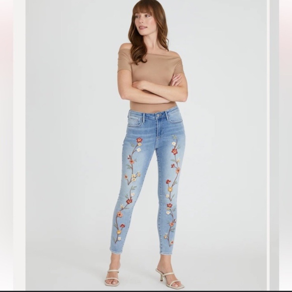 DRIFTWOOD Jackie Skinny Copper Foliage‎ Jeans Sz 29/30 NWT!